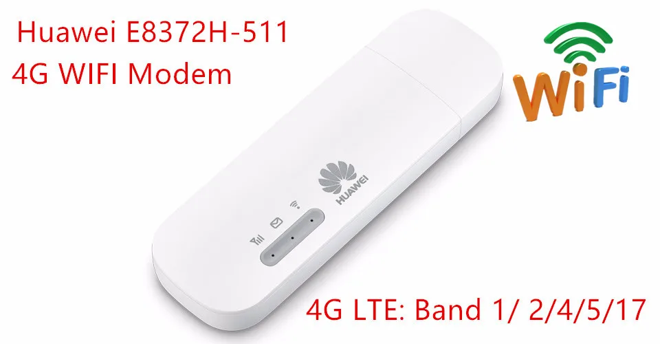 Huawei E8372h 511 LTE FDD Band B1/B2/B4/B5/B17 2100/1900/AWS/850/700/1700 4G модем wifi Мобильная точка доступа|3G