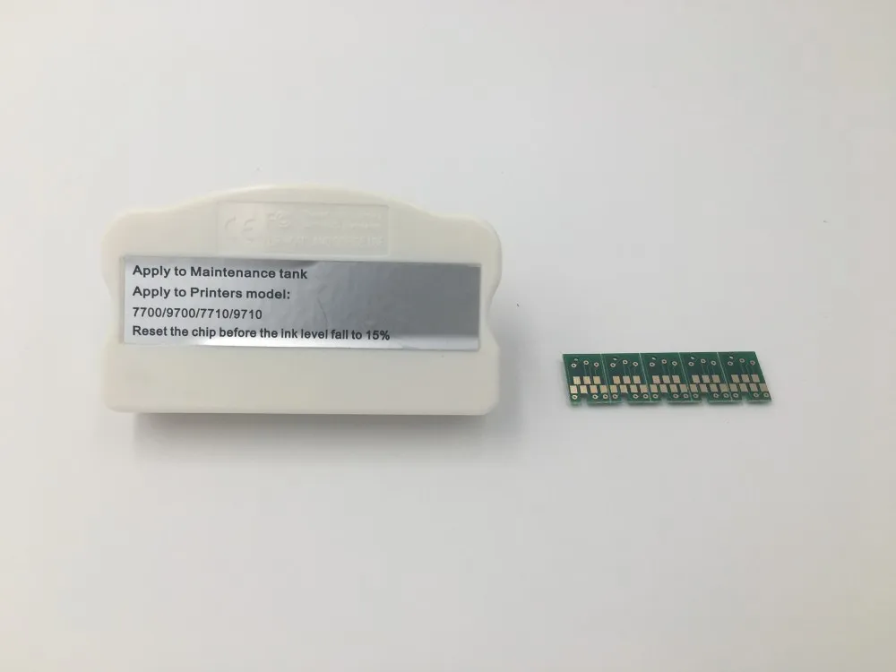 5 шт. бак для отработанных чернил перестраиваемый чип Epson Stylus Pro 7700 9700 с чипом
