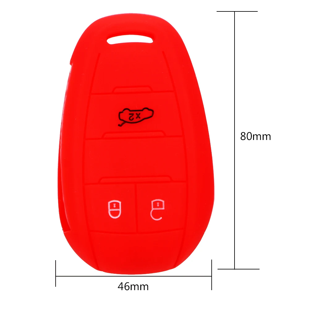 

LEEPEE Key Bag Case Auto Accessories 3 Buttons for Alfa Romeo Remote Soft Fob Cover Car Key Protector Car Key Shell Replacement