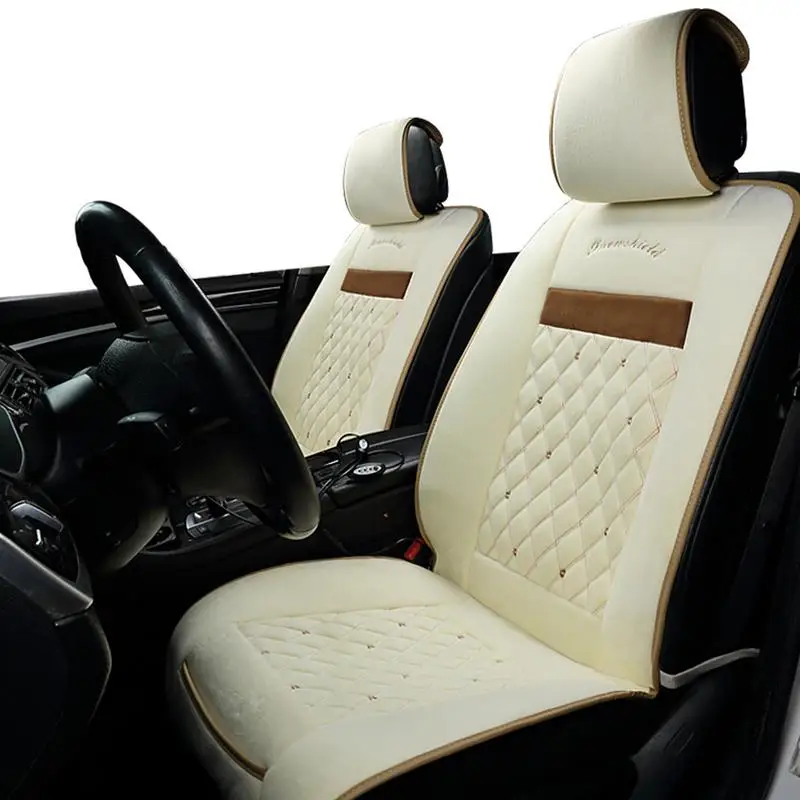 

New Arrival Plush Heating Car Seat Back Protector Cover Car Interior Winter Special Storage Bag 12V24V Accessories Car Styling