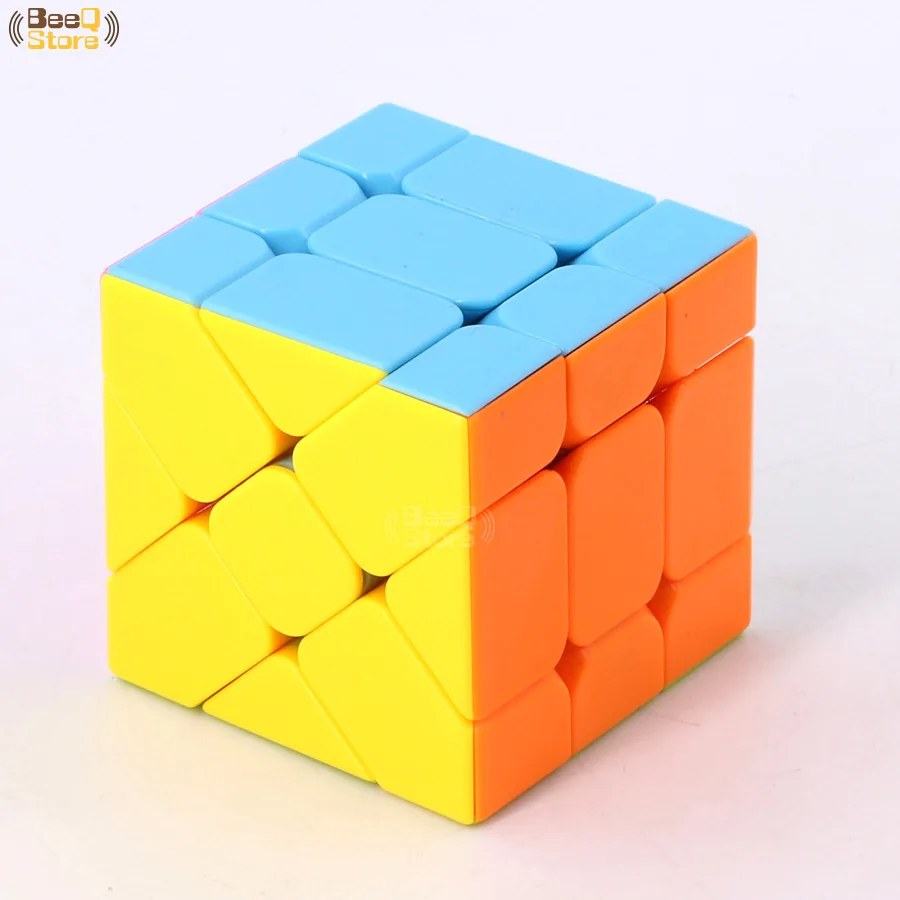 Fisher Cube Осевой магический куб, изменяющийся нерегулярно, кубик Jingang, ветряные колеса, куб 3x3, Фишер, кубик, без наклеек, 3x3x3, Cubo Magico, красочный корпус - Цвет: Fisher Cube