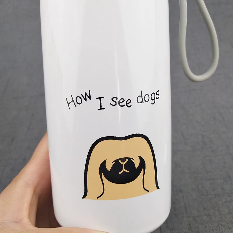 400 мл милый портативный термос кофейная кружка для молока из нержавеющей стали