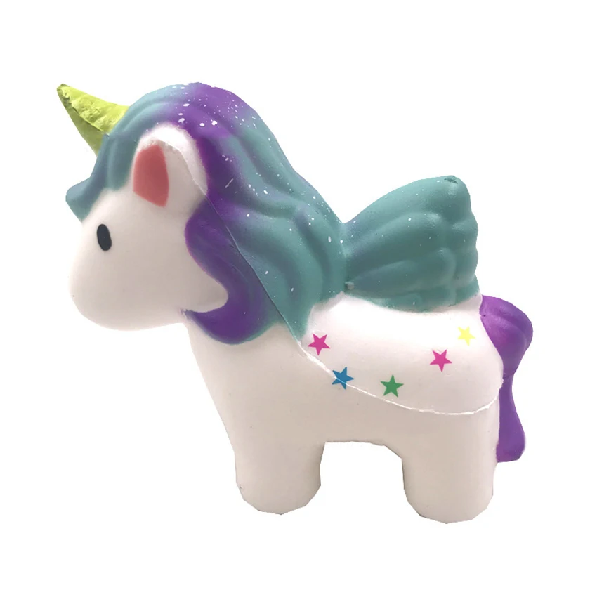 Kawaii squishy jumbo медленно поднимающийся единорог игрушки антистресс сжимаемые sqeeze