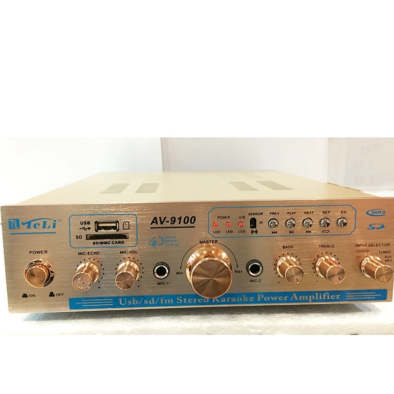 

AV-9100 5-channel amplifiers USB karaoke OK home theater power professional power amplifier