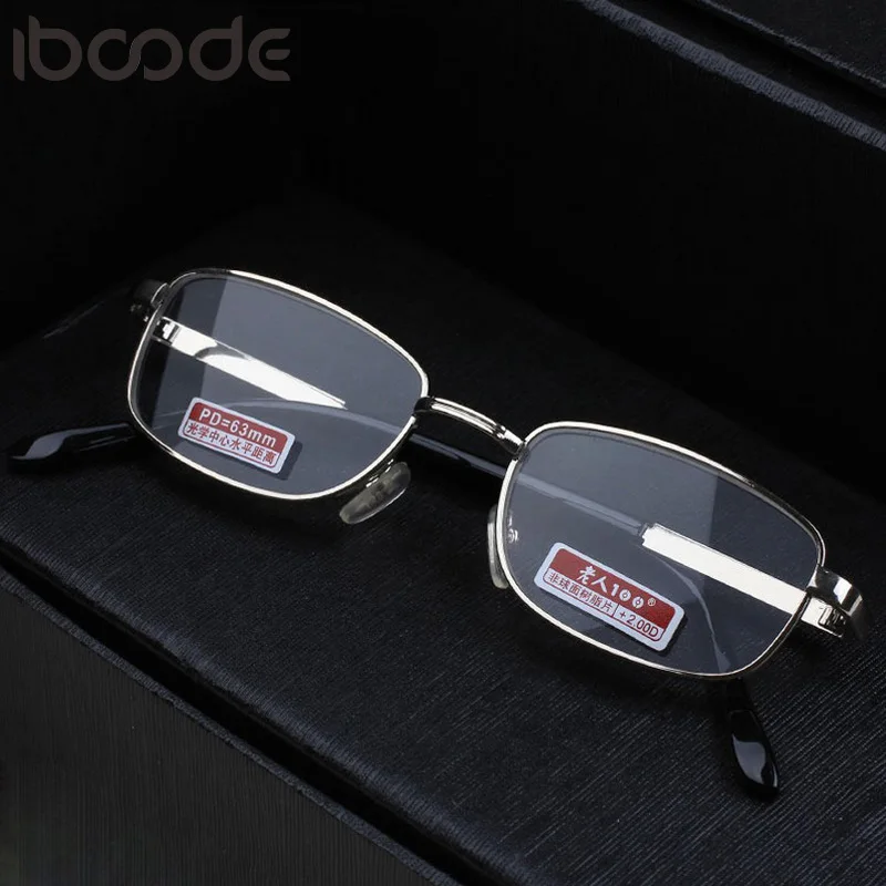 

iboode Metal Frame Resin Lenses Reading Glasses Men Women Hyperopia Prescription Eyeglasses Reader Eyewear +1.0 to +4.0 Diopter