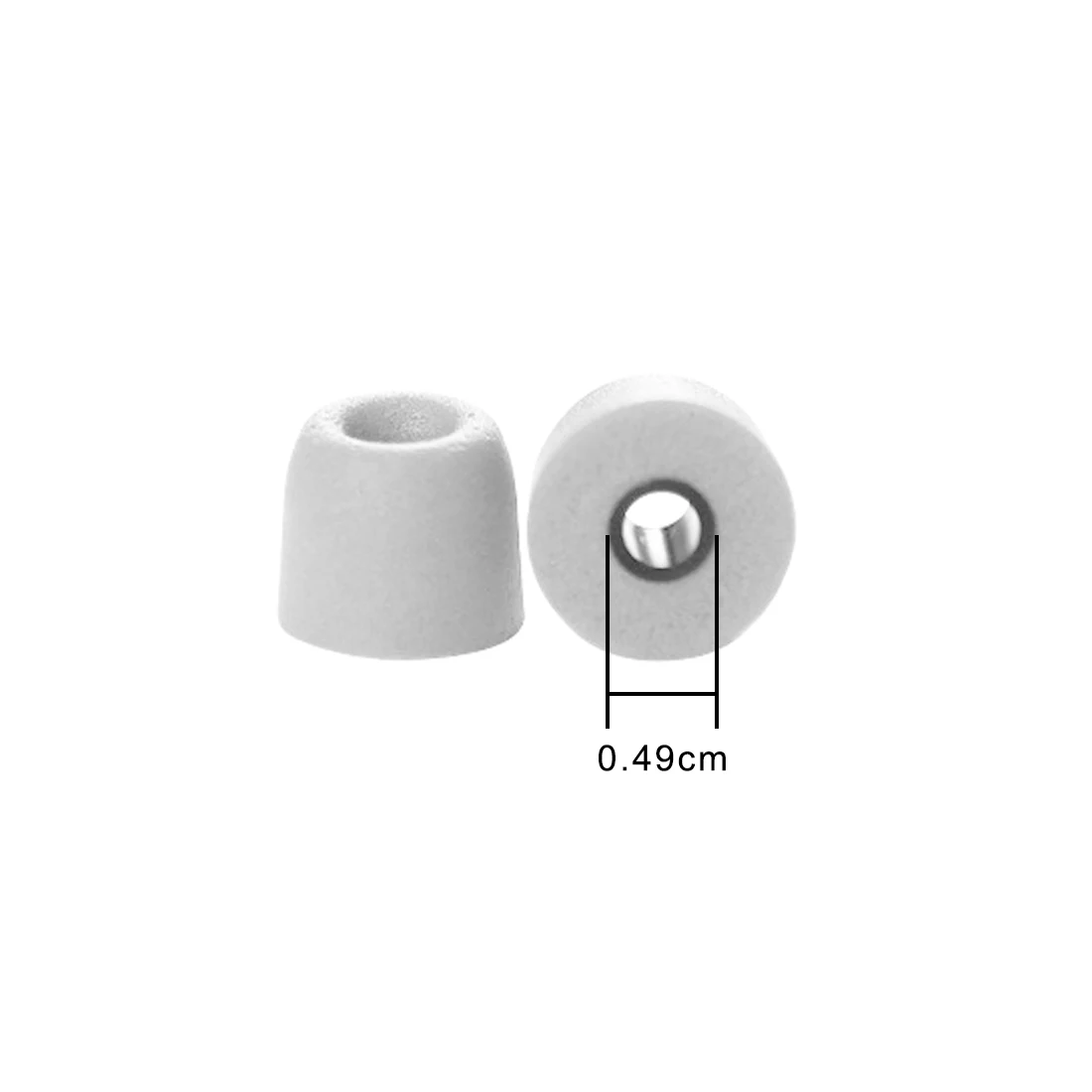 T400 white 1 пара(2 шт.) 5 мм T400 T100 шумоизоляционные пены памяти ушные наконечники для ушных вкладышей для ушных наушников наушники-вкладыши гарнитура аксессуары - Цвет: T400 white