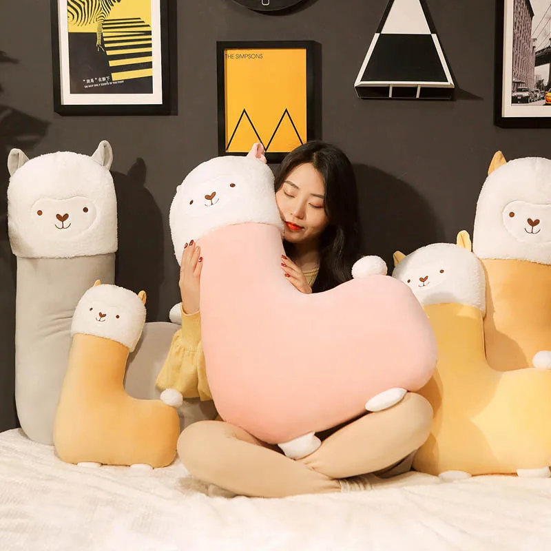 45CM Soft Alpaca Plush Toys Kids Sleeping Pillow Cushion Animals Doll Toy Children Gift 4 Color | Игрушки и хобби