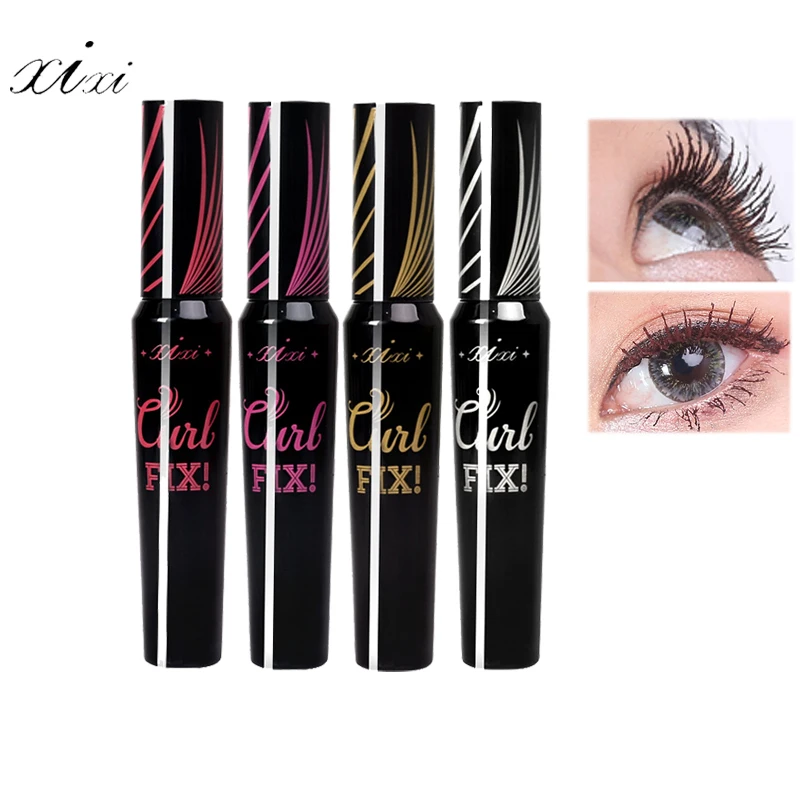Красочные Тушь для ресниц чёрный коричневый розовый Косплэй Средства ухода век