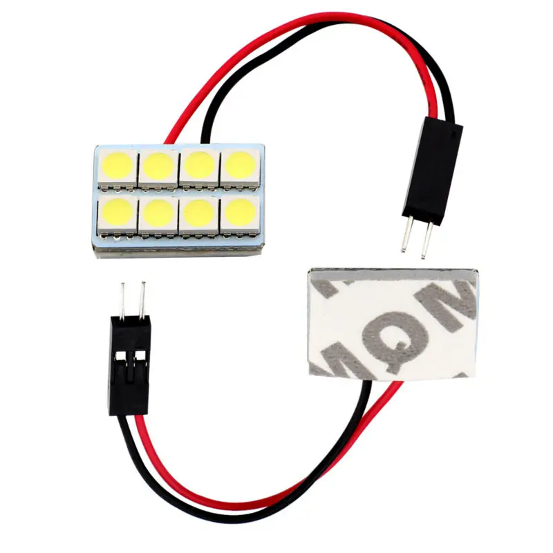 YM E Bright 10 шт. белый 8 SMD 5050 3 Chips LED световая панель Festoon + T10 Адаптеры купольная лампа|t10