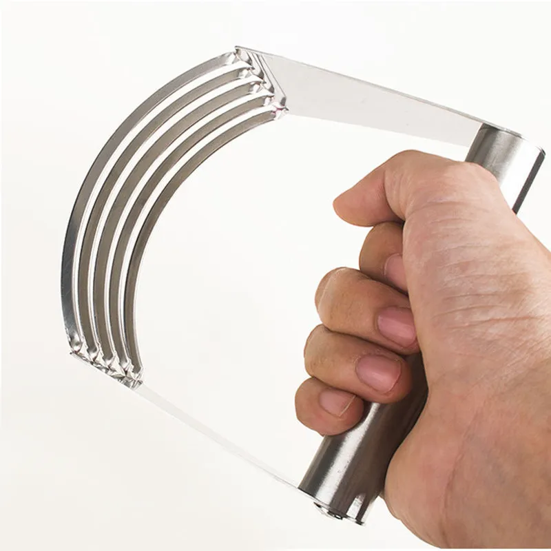 Stainless Steel Кухонный нож для выпечки из нержавеющей стали блендер смеситель взбивалка для выпечки ручной венчик кухонный инструмент - Цвет: Stainless Steel