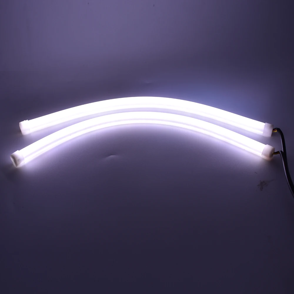 2 шт. 30 см DRL гибкий светодиодный трубка Газа Стиль Габаритные огни отрывная лента