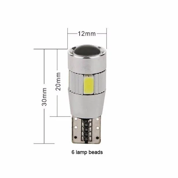 10 шт х T10 501 194 W5W 5630 Светодиодный 6 SMD HID CANBUS ERROR FREE автомобиля клиновидные боковые