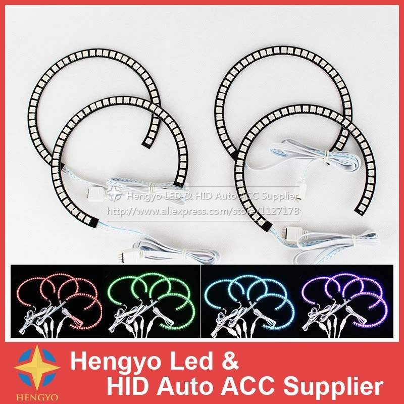 Бесплатная доставка Декоративные фары гало кольца 12 В ангельский глаз 131 мм