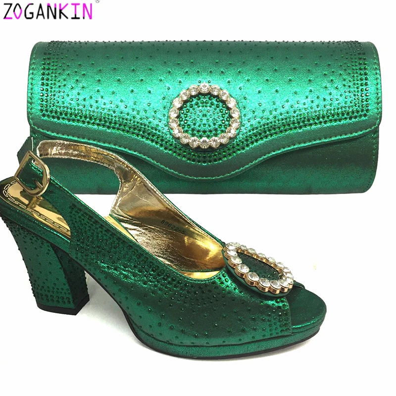 Комплект из туфель и сумки оранжевого цвета модный итальянский вечерний костюм