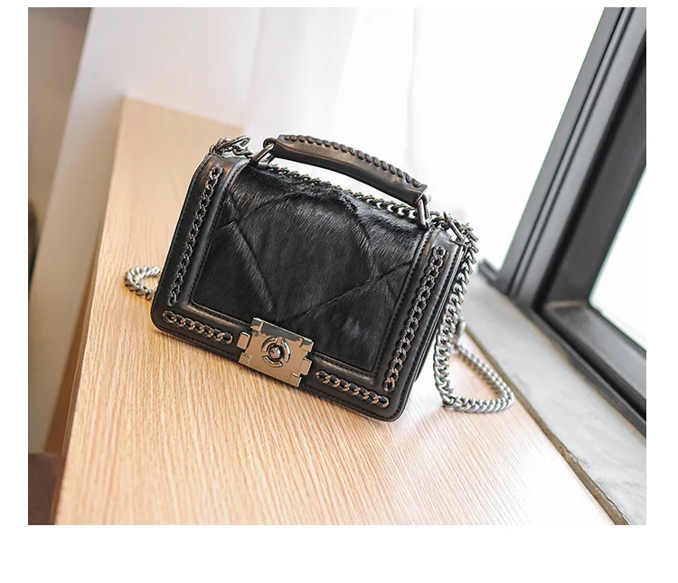 TekiEssica Сумки Для женщин сумка небольшой лоскут Househair плеча Crossbody сумки для