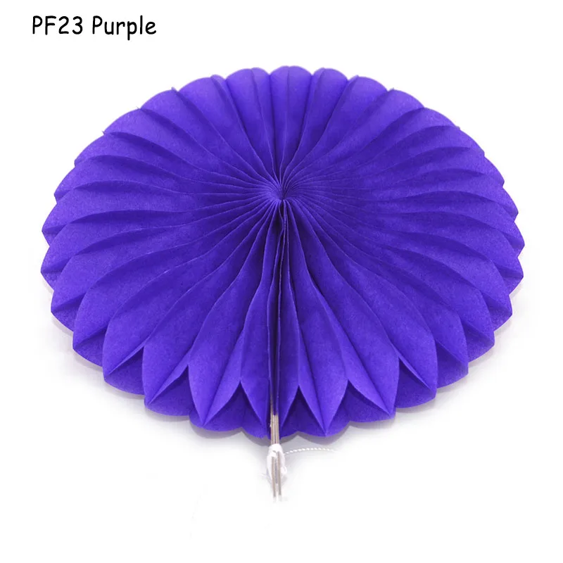purple 1 шт. 10/15/20/25/30 см сотовая ткани Бумага цветок вентиляторы детская День рождения Свадебный дом свадебное украшение автомобиля - Цвет: purple