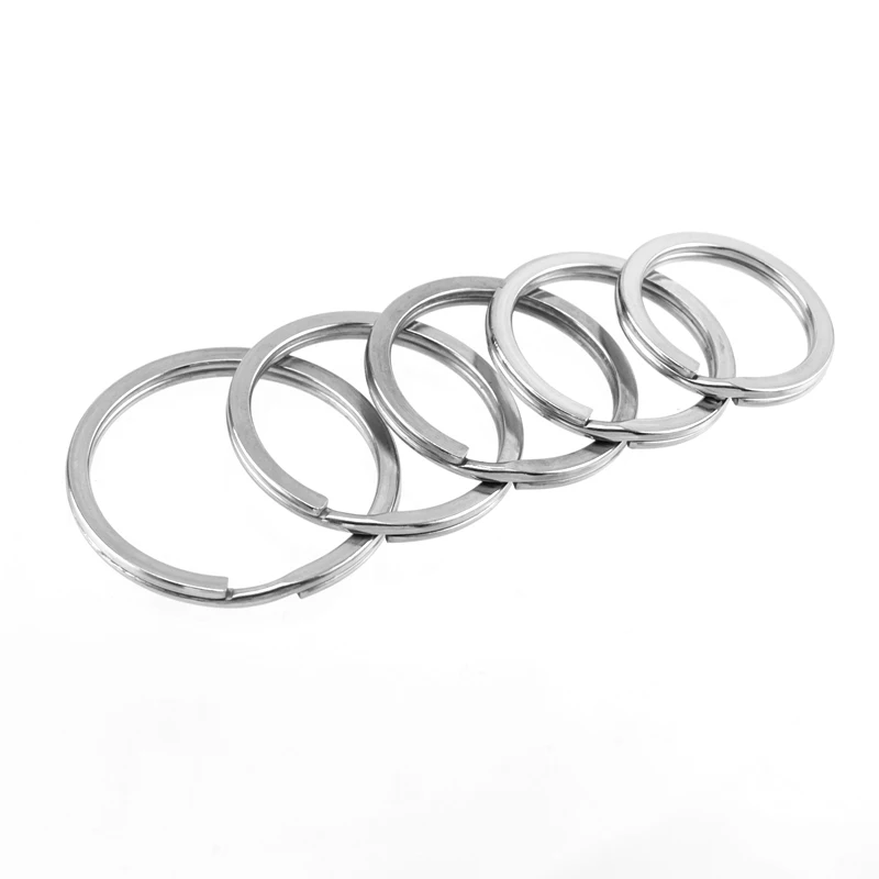 Simsimi 2 мм плоский диаметр провода кольцо для ключей наружный 25/28/30/32/35 Основные