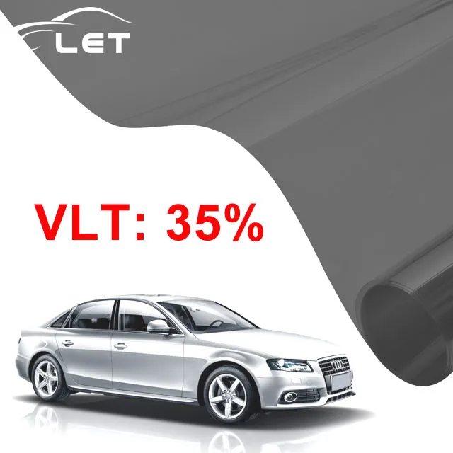 Затемненная пленка для окна автомобиля 50x300 см стекло VLT 35% рулон 1 слойный