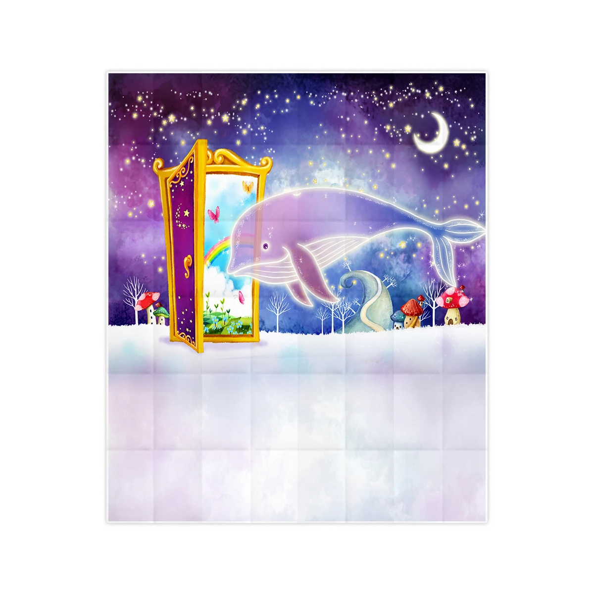 Allenjoy фон для фотостудии Мультфильм Сказка КИТ звездное небо оригинального