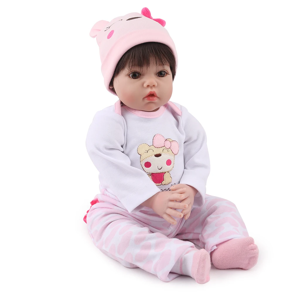 KAYDORA 55 см 22 Силиконовая Кукла Reborn Baby Alive Bebe Мягкая Реалистичная девочка
