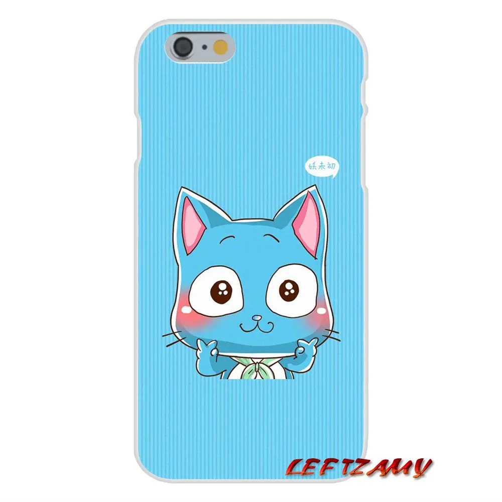 Для iPhone X XR XS MAX 4 4S 5 5S 5C SE 6 S 7 8 Plus ipod touch силиконовые чехлы для телефонов Happy Natsu flying cat