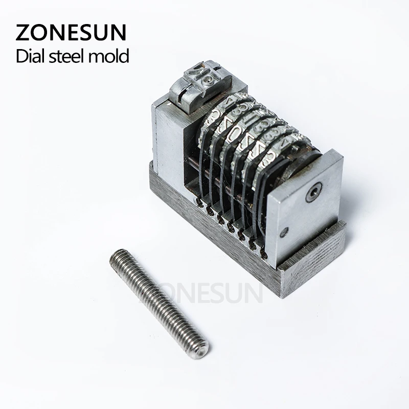 Небольшой Печатный инструмент ZONESUN для горячего тиснения печатный номер купона