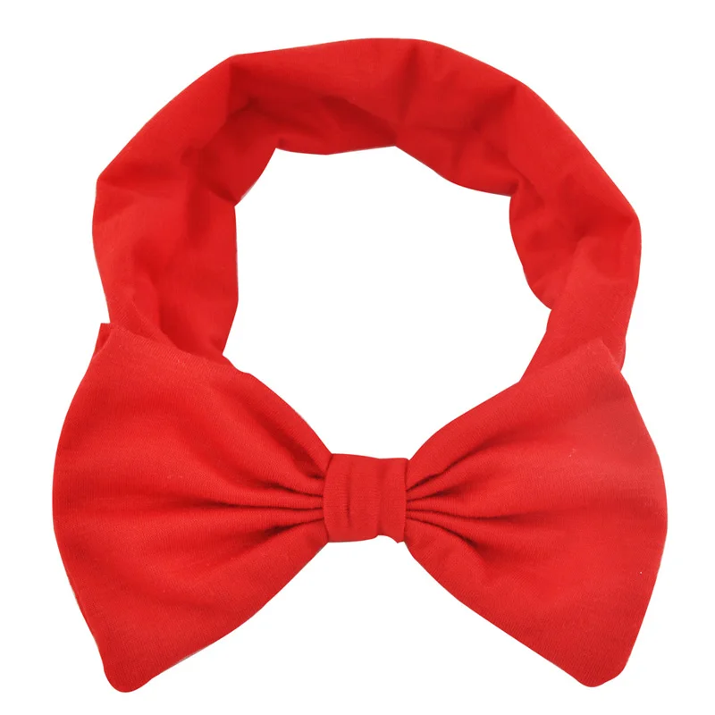 

12pcs Boutique Cotton Headband Girls Stretch Solid Bow Fashion Style Hair Band Headbands Turban Hairband Kids Hair Accessories