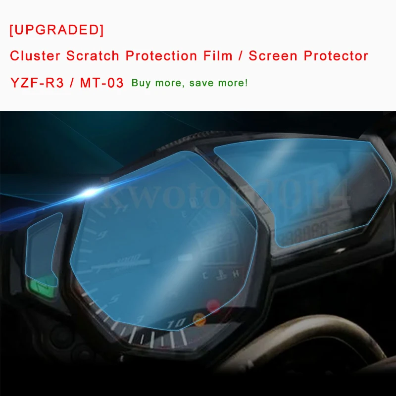 [Обновлено] для Yamaha R3 YZF-R3 MT-03 MT03 кластер Защита от царапин защитная пленка экрана