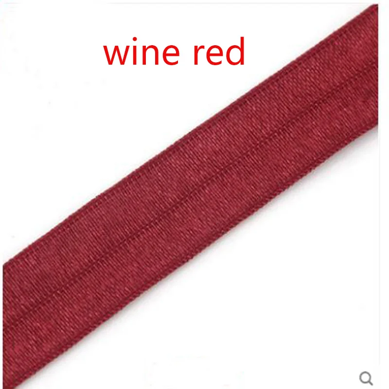 wine red 1,5 см широкий эластичный кант Пояс Нижнее белье лента нижнее белье, эластичная лента ткань окантовка полоса спортивная лента для нижнего белья 100 см/лот - Цвет: wine red