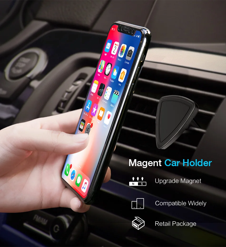 CASEIER магнитный автомобильный держатель для телефона, универсальный держатель для мобильного телефона на вентиляционное отверстие