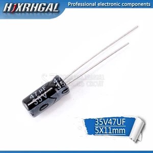 Электролитический конденсатор hjxrhgal, 35 в, 35 в, 47 мкФ, 5 х11 мм, 50 шт.
