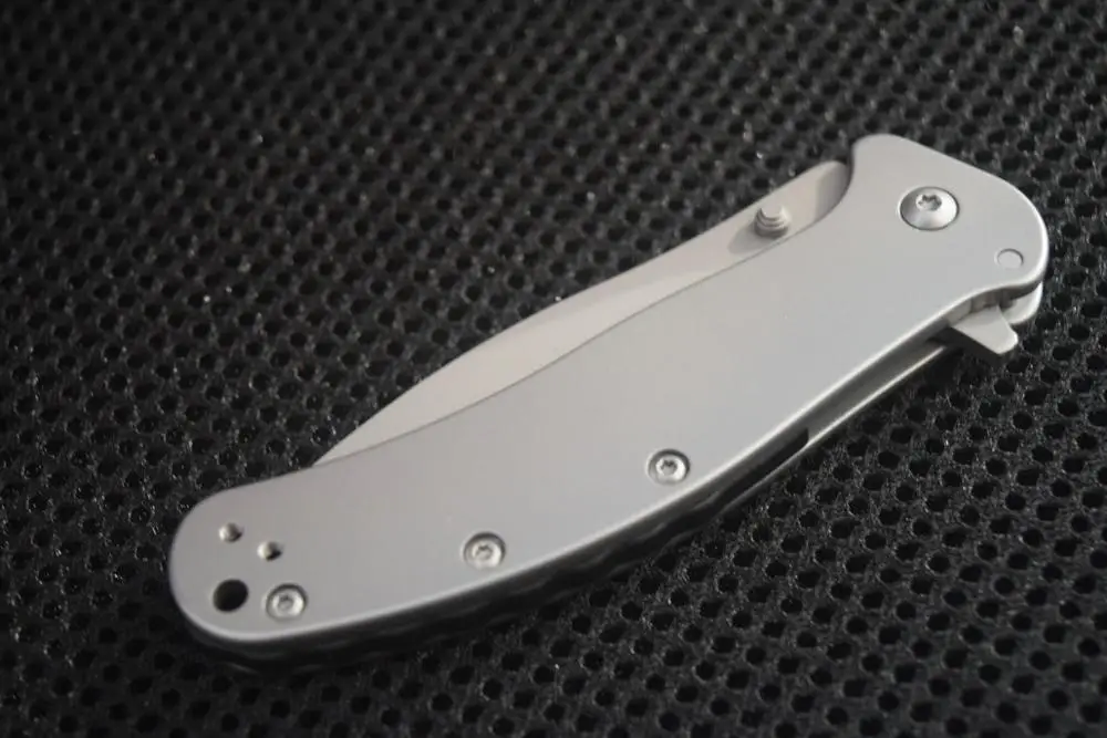 1730ssst Helly Tec Kershaw SPEEDSAFE 1730ss Zing нержавеющая сталь 8cr13mov, ручка из нержавеющей стали Карманный Походный нож дропшиппинг - Цвет: 1730ssst