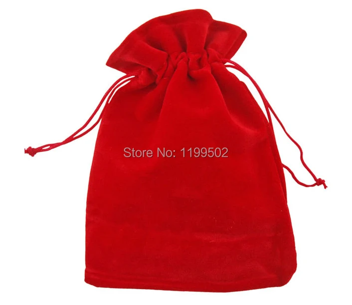Высокое качество drawstring бархатный мешок ювелирных изделий для Рождественские
