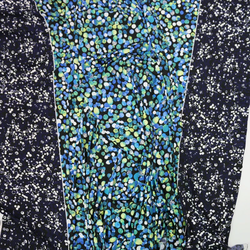 50cm*150cm Stretch Knit Fabric Polka Dot Silver Embossed Design Material | Дом и сад