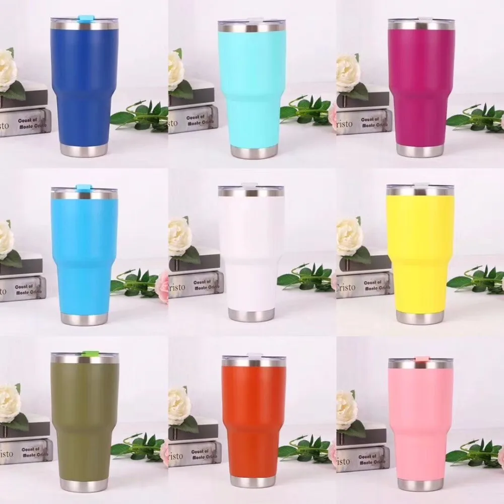 25 шт/лот 10 унций/12 унций/20 унций/30 унций стакан и крышка - Цвет: 30oz colors