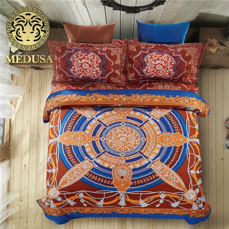 Индия Boho ад yoga постельных принадлежностей постельное белье наволочки queen size