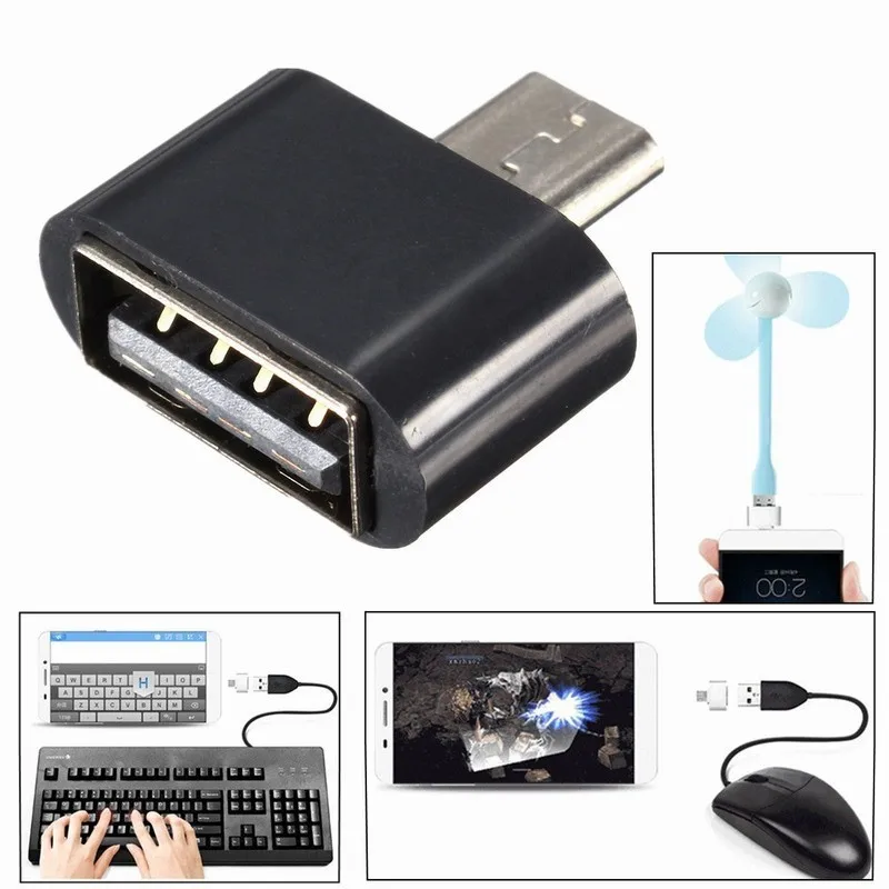 Adaptador OTG Micro USB macho a USB 2,0 hembra, convertidor OTG para...