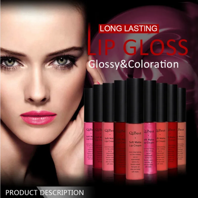 Фирменный косметический блеск для губ водостойкий Стойкий матовый пигментная