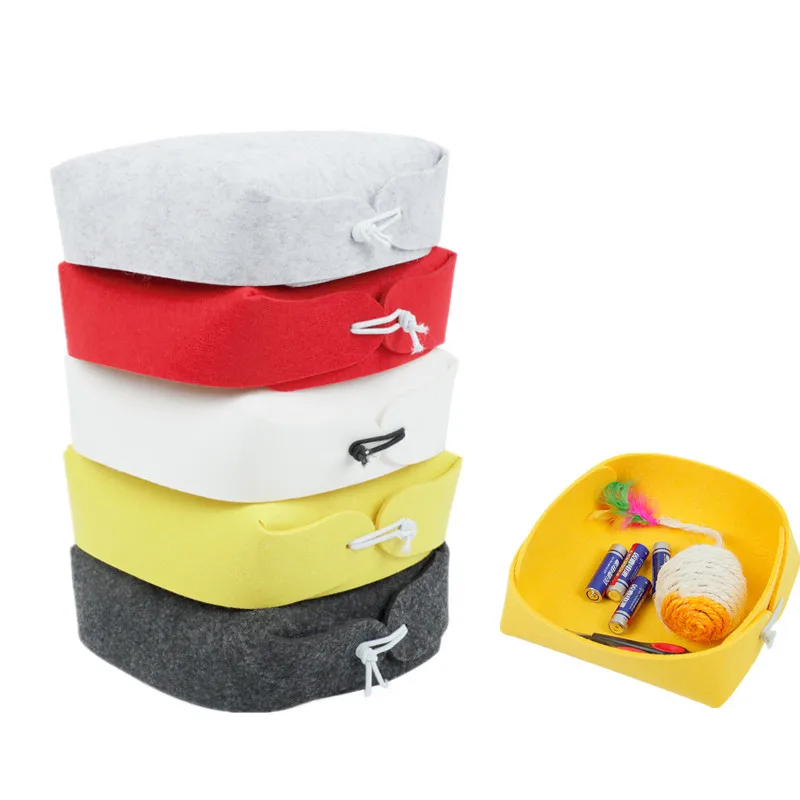2018 Новый войлочный Настольный органайзер офисная канцелярская коробка для