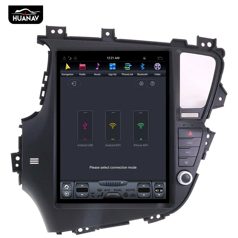 Тесла стиль android-автомобильный gps навигации dvd-плеер для KIA Optima KIA K5 2010- автомобилей Стерео Авторадио Мультимедиа устройство Satnav