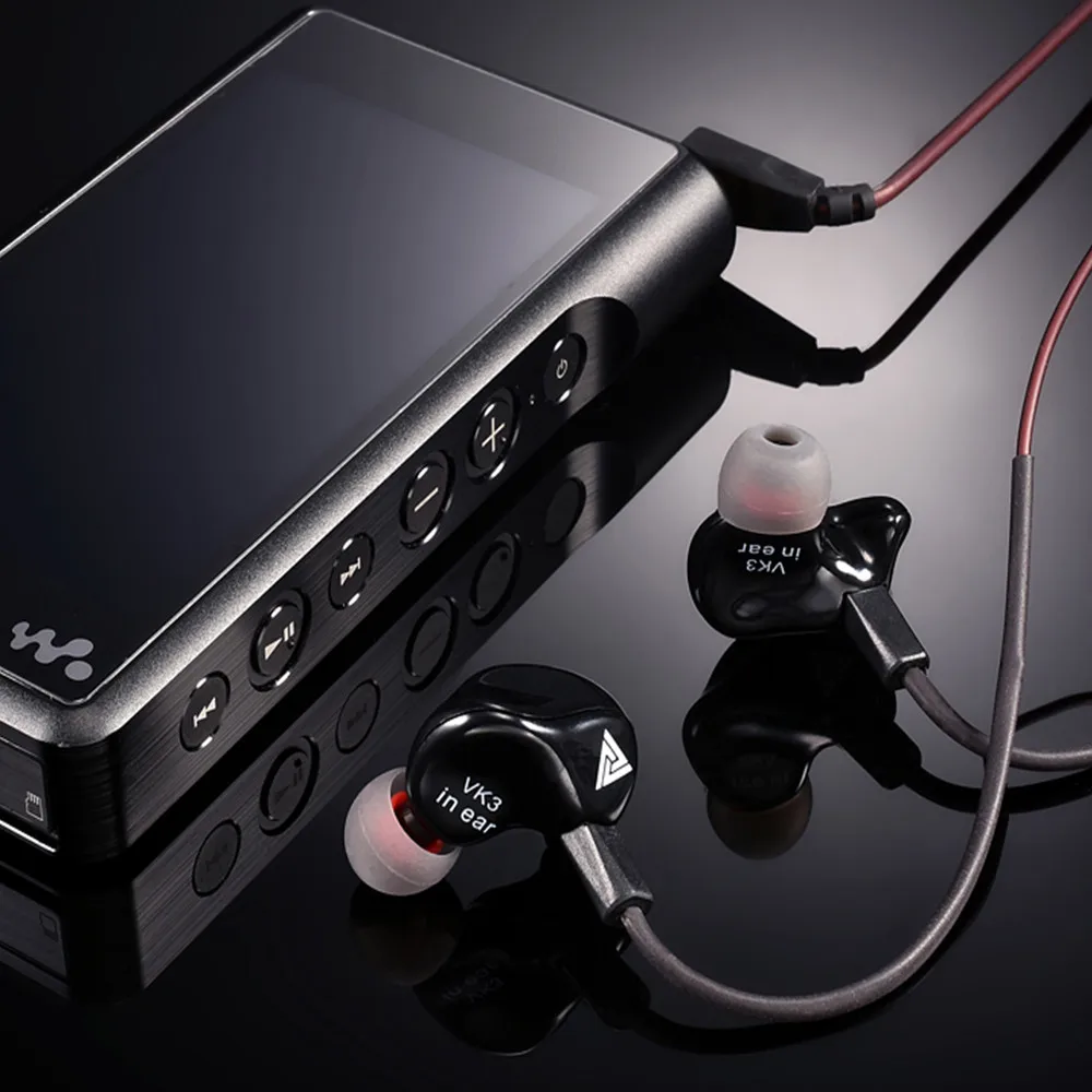 VOBERRY QKZ VK3 гарнитура с микрофоном Окружает стерео HiFi гарнитура Металл Бас активное шумоподавление