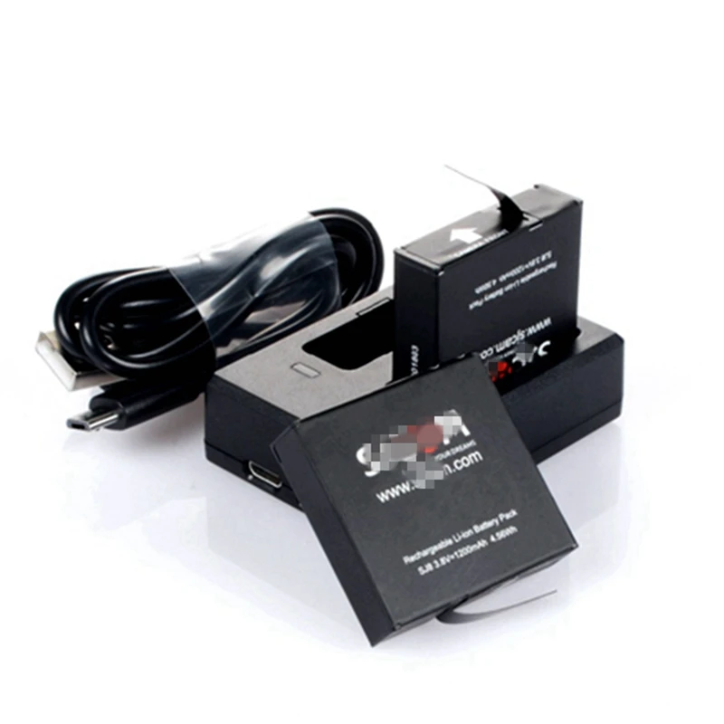 Аккумулятор для оригинального SJCAM SJ8 Pro/SJ8 Plus/SJ8 Air (1/2/3 шт.) + двойное зарядное