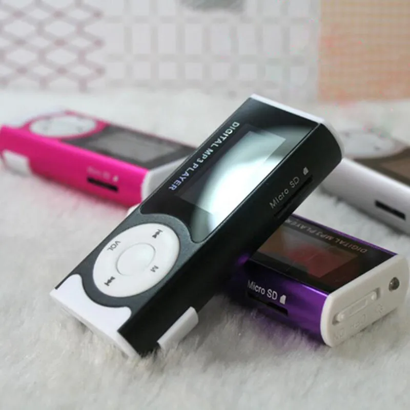Mp3 плеер с картой TF и подсветкой классический металлический мини музыкальный