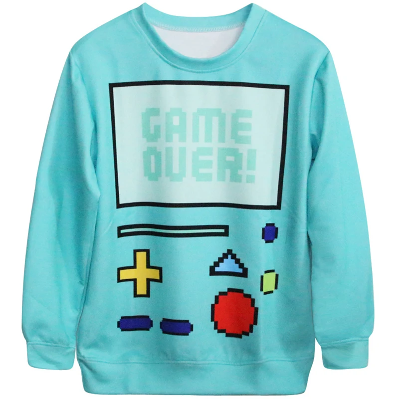 

Harajuku Zipper 3D Print Adventure go Beemo Sweatshirts Girl men Women Fashion Long sleeve Cartoon BMO Hoodies Tops Pullover