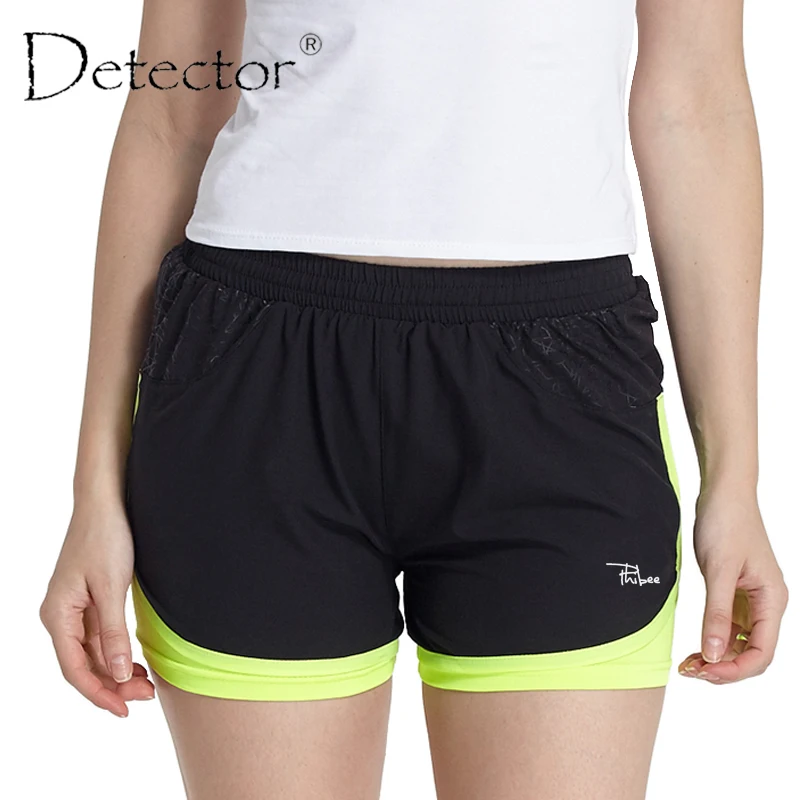 Женские шорты для фитнеса и бега Detector женские спортивные крутые с принтом