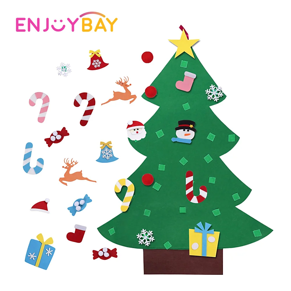 Enjoybay милый войлок Рождественская головоломка в форме дерева игрушка 3D сделай сам