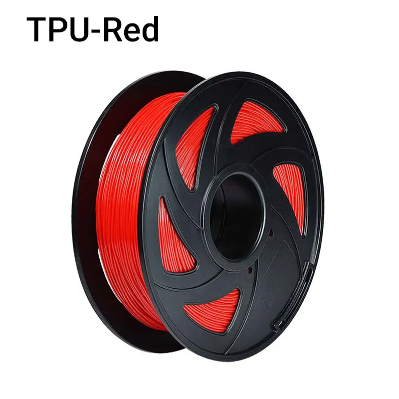 Red TOPZEAL 3d принтер TPU нити 1,75 мм нити гибкие мерные точность+/-0,02 мм 3D печать материал пластик - Цвет: Red