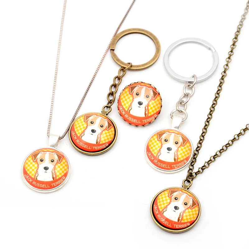DIY Собака Ювелирные наборы Брелок Брошь Цепочки и ожерелья для Для женщин мужчин