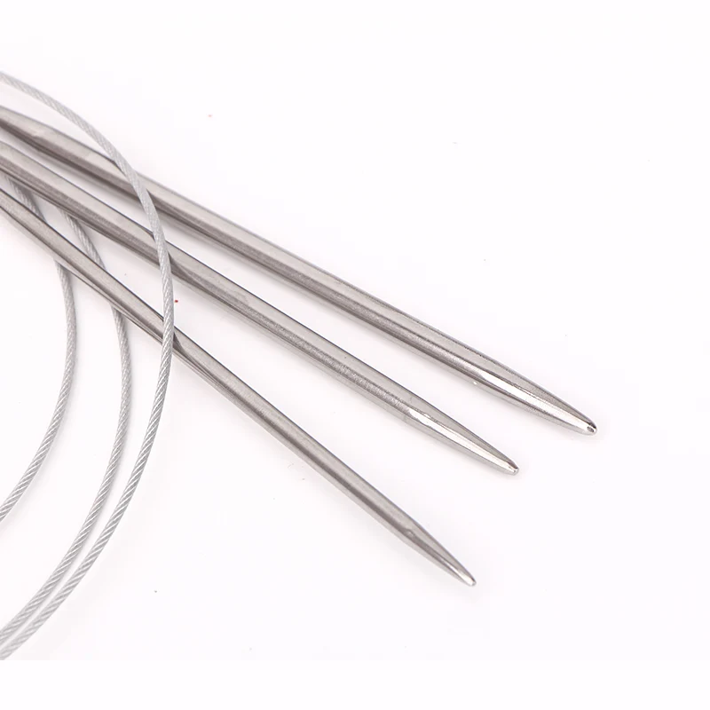 11 шт./компл. круговые спицы для вязания стальные ручной вязки инструменты
