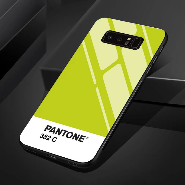 3 Новые Pantone для samsung S8 S8plus S9 S9plus note8 note9 S10 S10plus Цвет закаленное стекло чехол для телефона - Цвет: 3